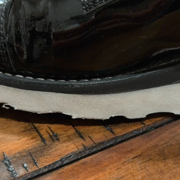 The Office Of Angela Scott Mr. Sterling Monk Strap Patent Shoes Oxford 38.5
